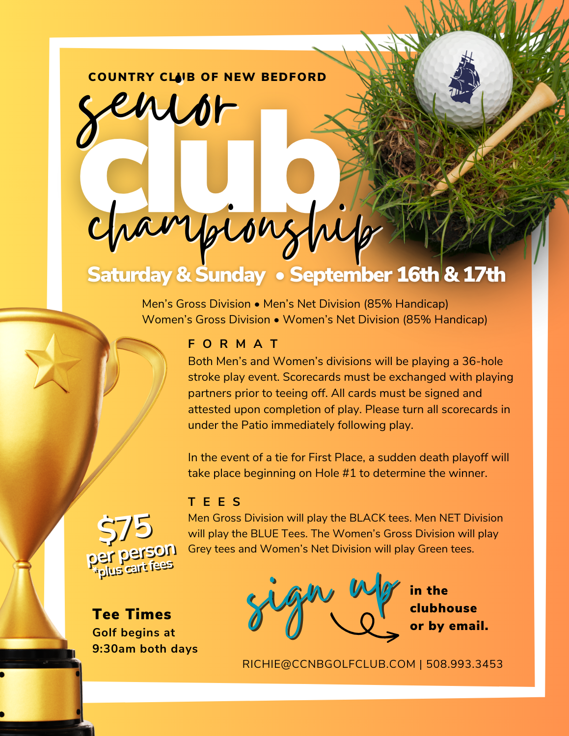 CCNB Senior Club Championship flyer 1